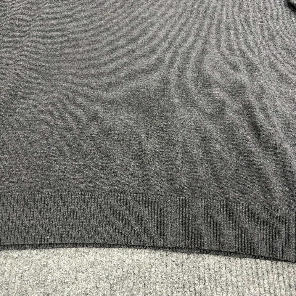 Banana Republic Sweater Mens XL Grey 100% Merino Wool Crew‎ Neck Classic Style